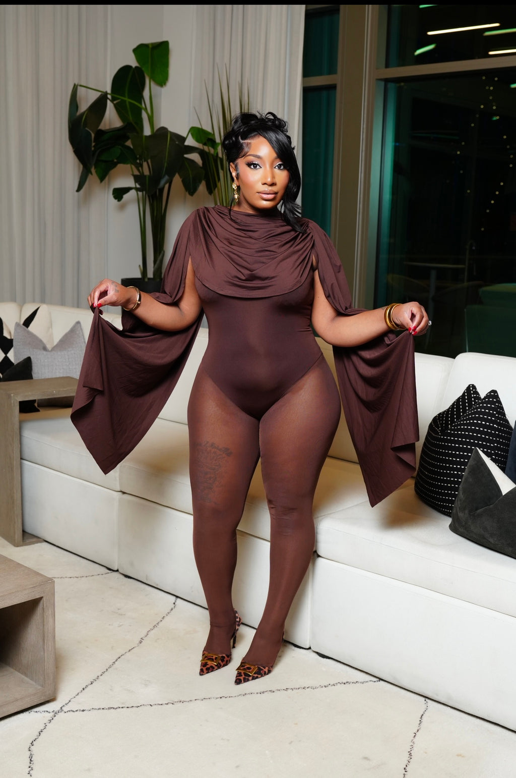 ANGELIC JUMPSUIT (BROWN)