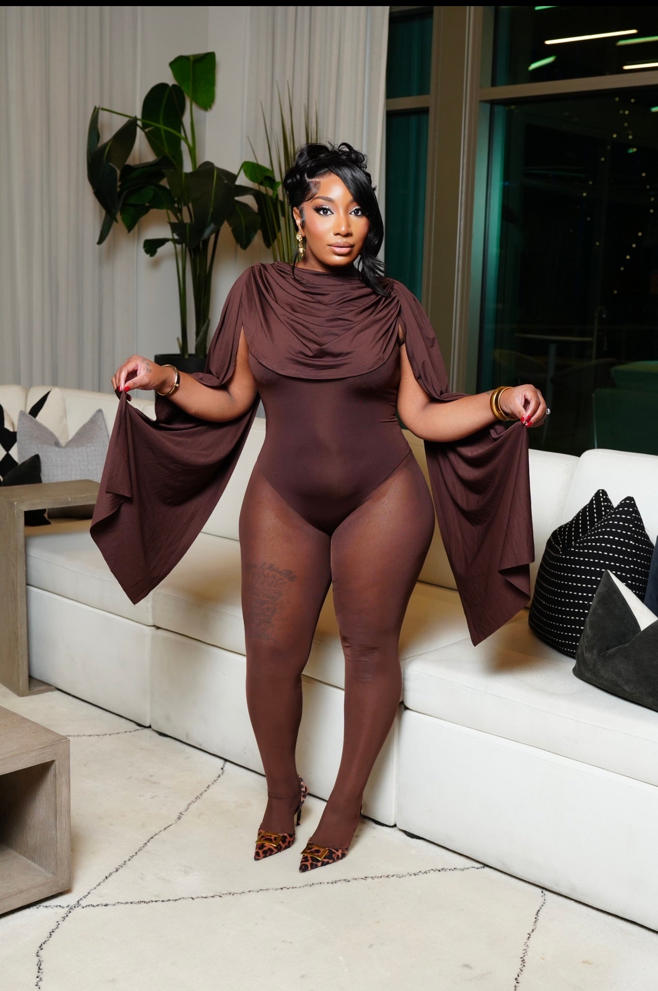 ANGELIC JUMPSUIT (BROWN)