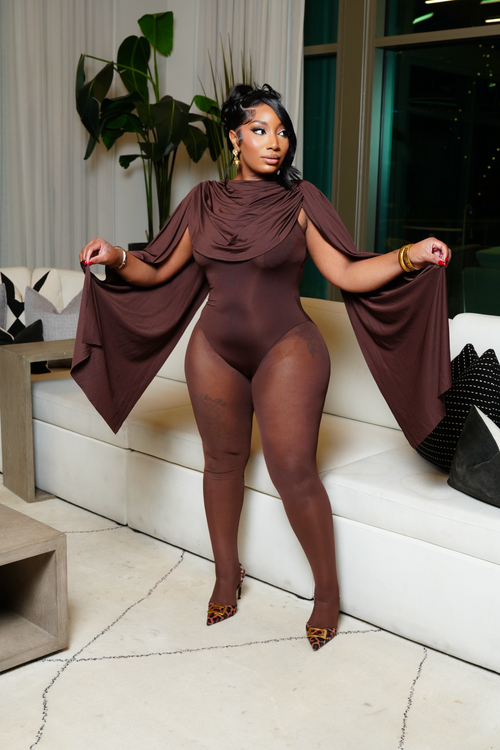 ANGELIC JUMPSUIT (BROWN)